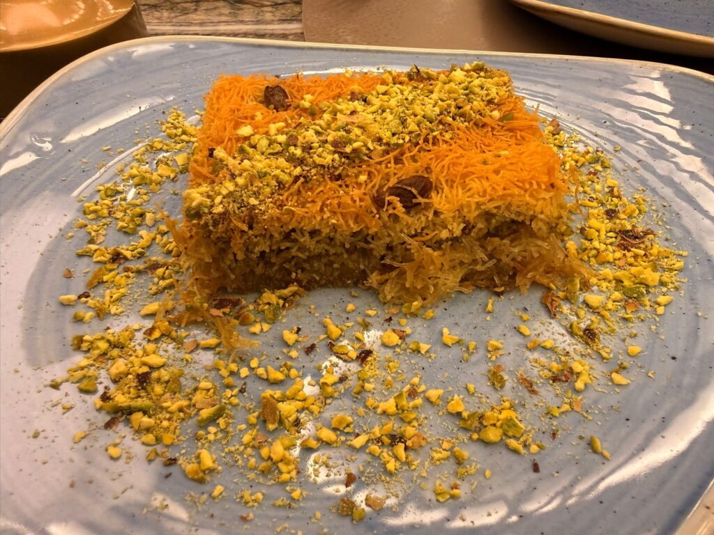 Kadayif à la pistache Bucarest dessert turque